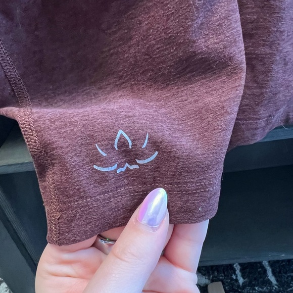 Beyond Yoga Red/Brown Bra Lined Top - Picture 3 of 5